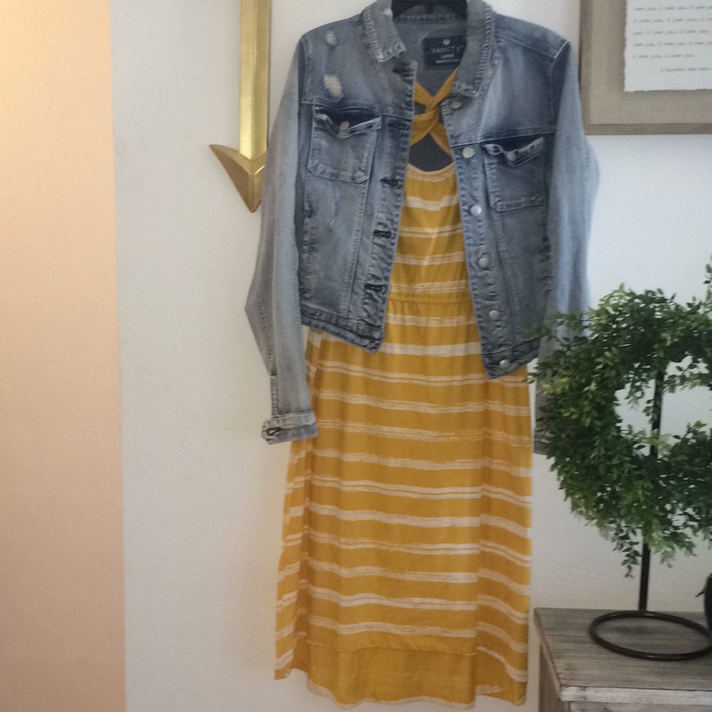 Sonoma striped high low dress